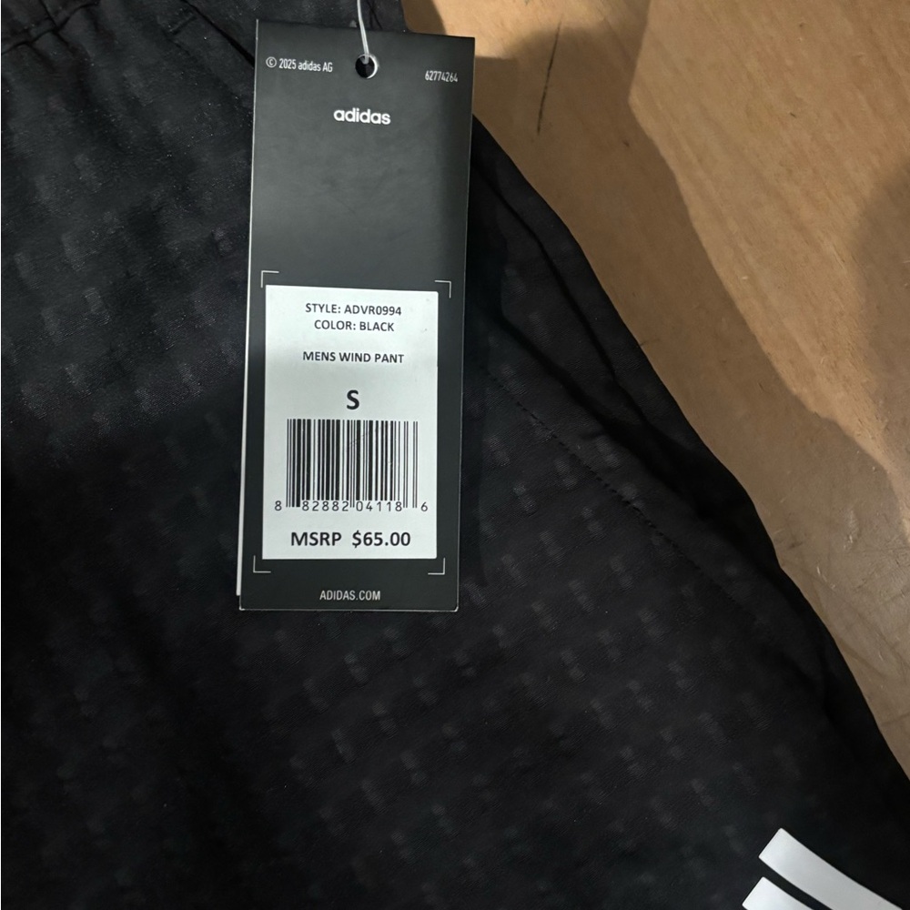 Adidas Men's Black Wind Pants